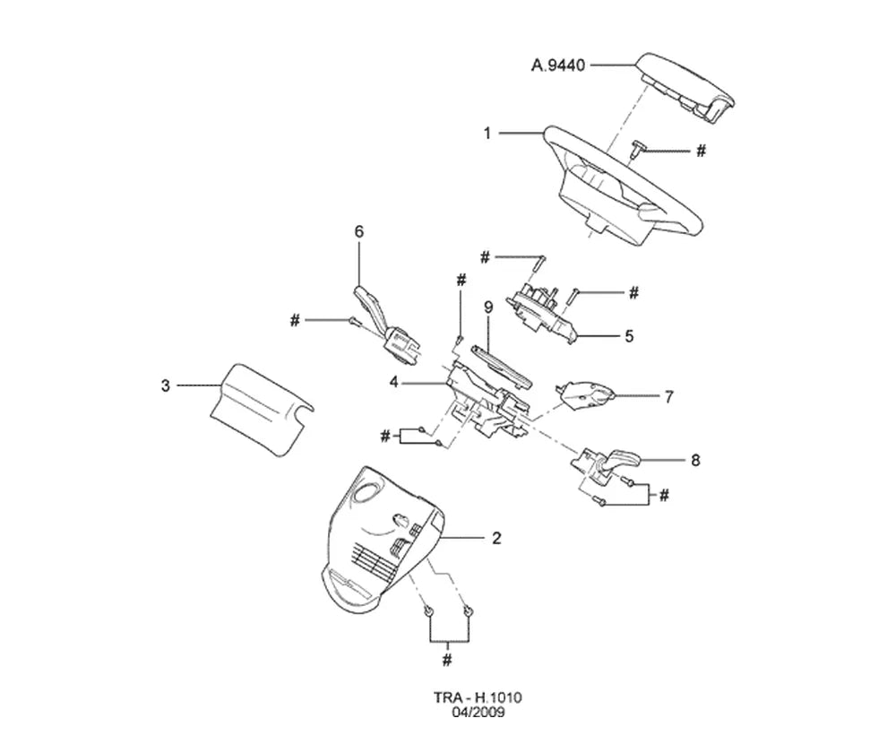 Catálogo de Peças Ford Transit — vista explodida 3