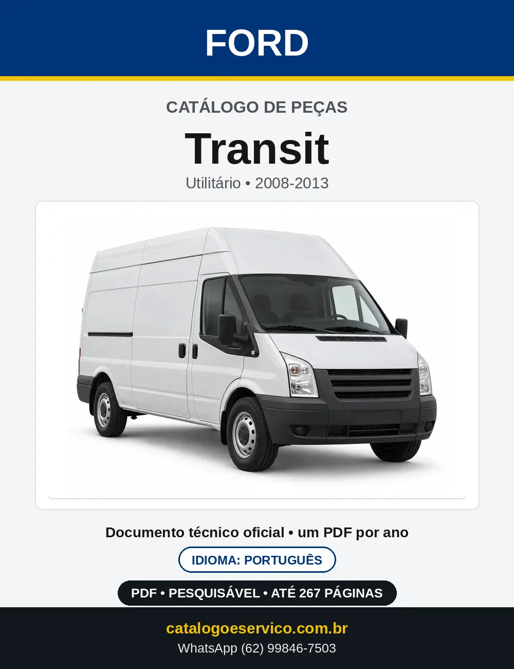 Catálogo de Peças Ford Transit 2008-2013 — capa