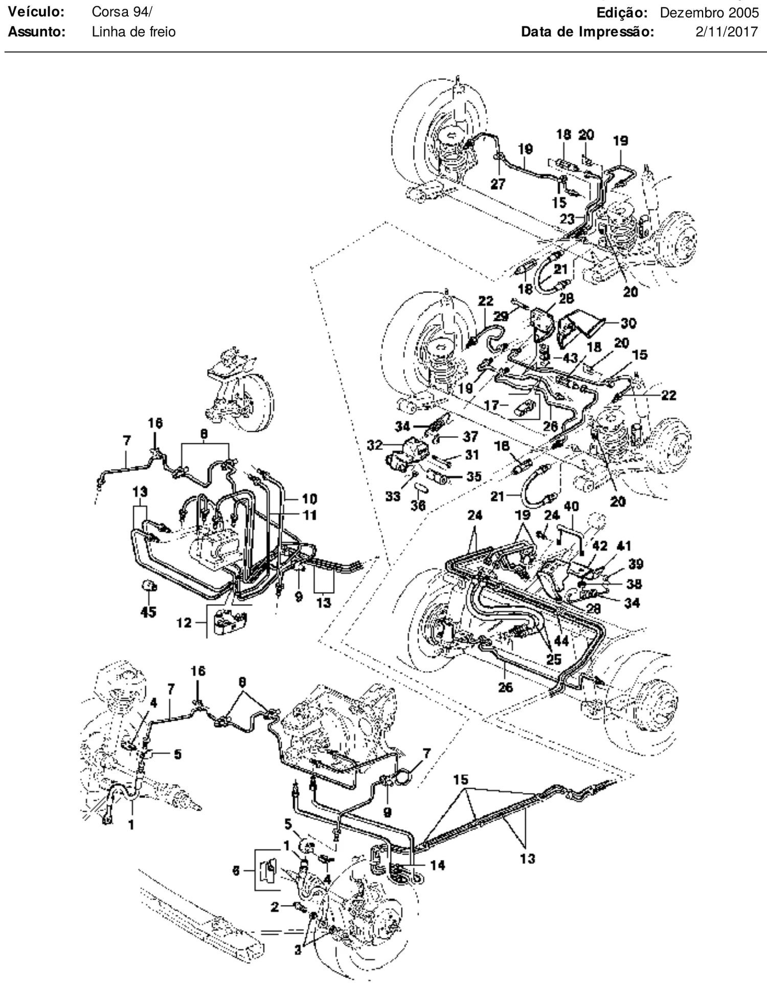 Catálogo de Peças Chevrolet Corsa Wagon 1997-2001 (linha Corsa completa) — vista explodida 2 (pág. 342 do PDF)