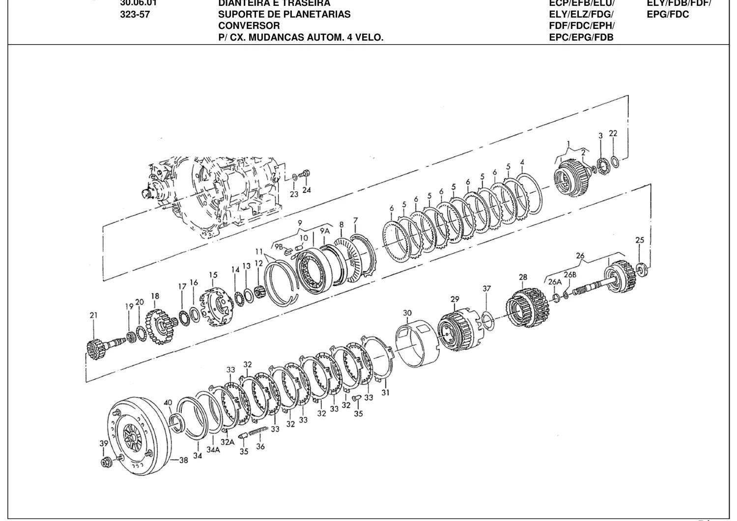 Catálogo de Peças Volkswagen Golf A4 1.6, 1.8 e 2.0 (1999-2001) — vista explodida 1 (pág. 439 do PDF)