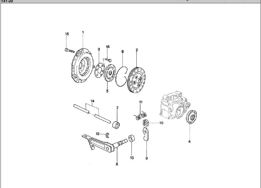 Vista explodida 1 — Catálogo de Peças Volkswagen Golf Mk3 1.8 e 2.0
