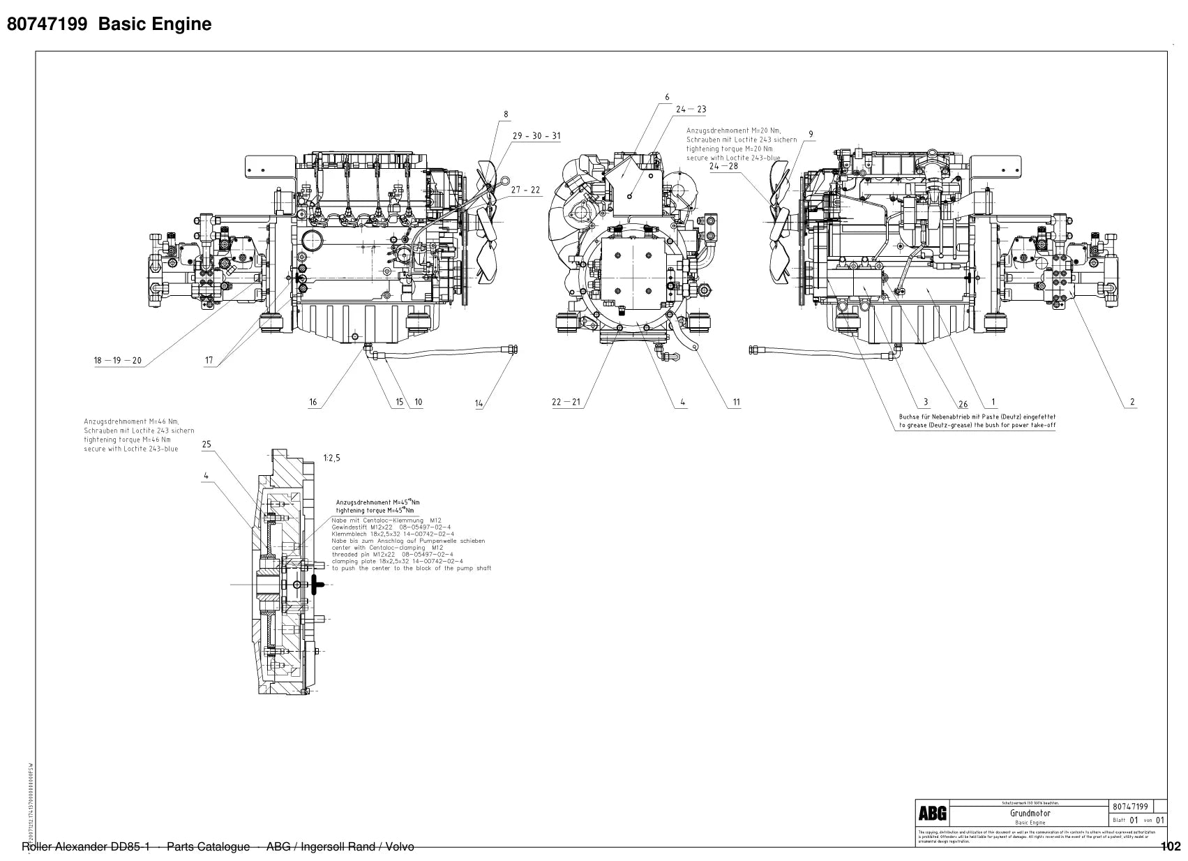 Volvo DD85-1 — vista explodida 2