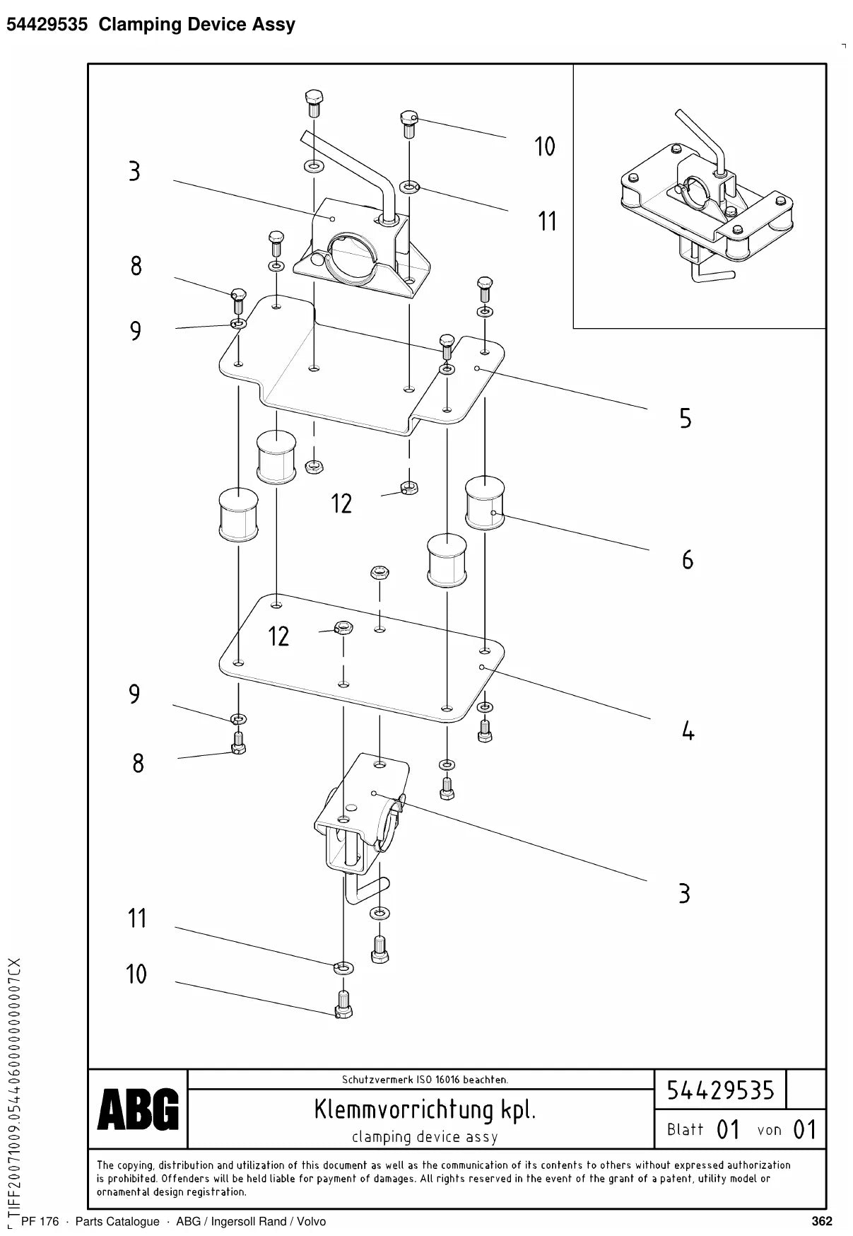 ABG PF 176 Ingersoll Rand — vista explodida 4