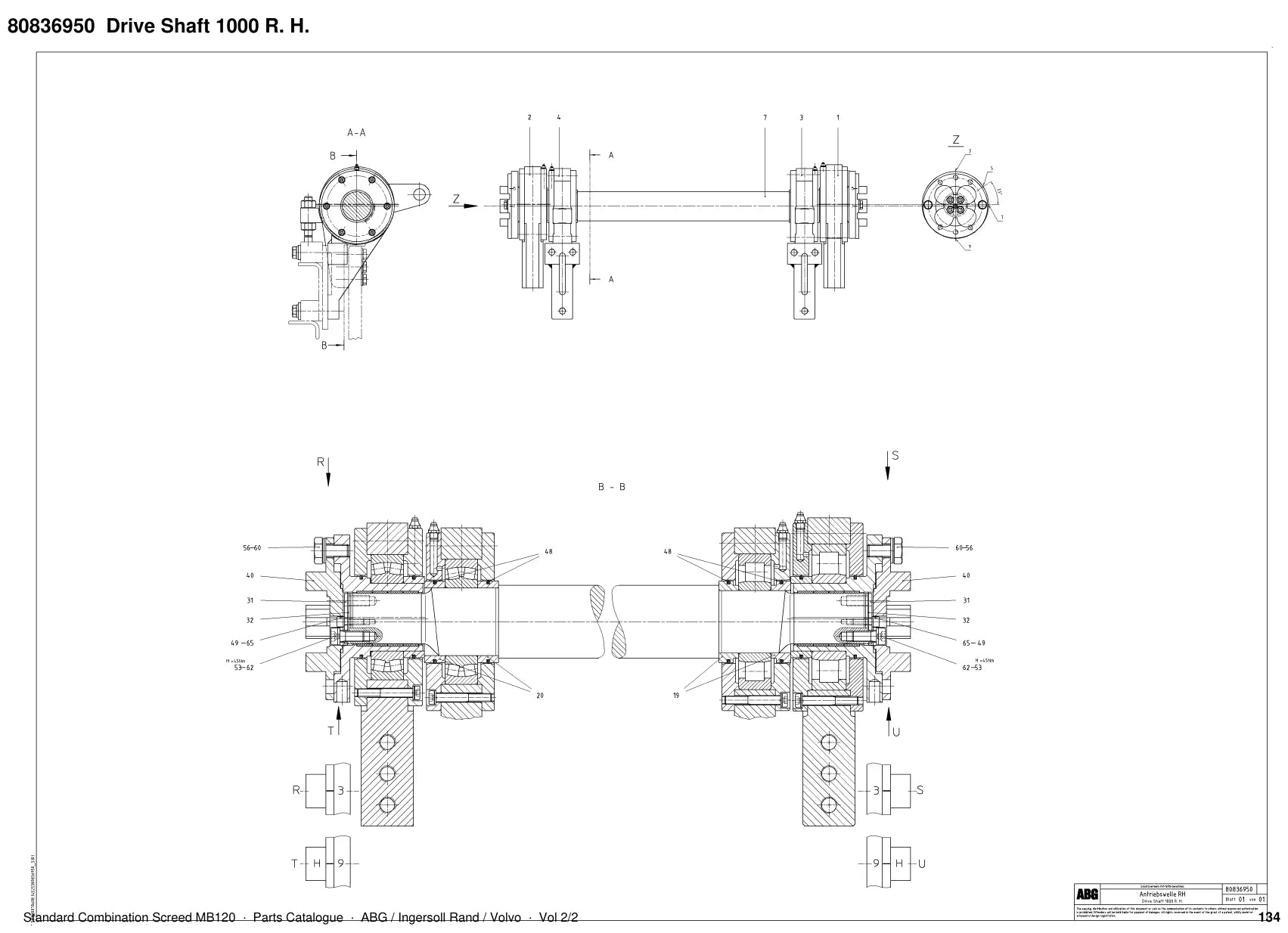 ABG MB120 Ingersoll Rand — vista explodida 3
