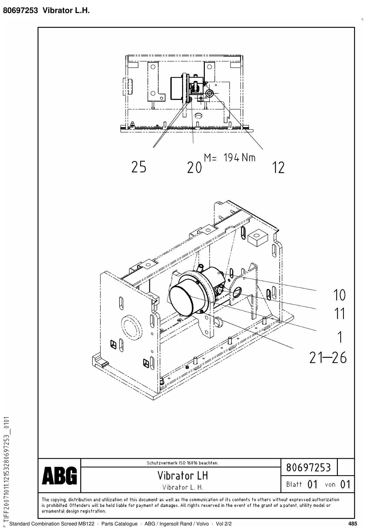 ABG MB122 Ingersoll Rand — vista explodida 4