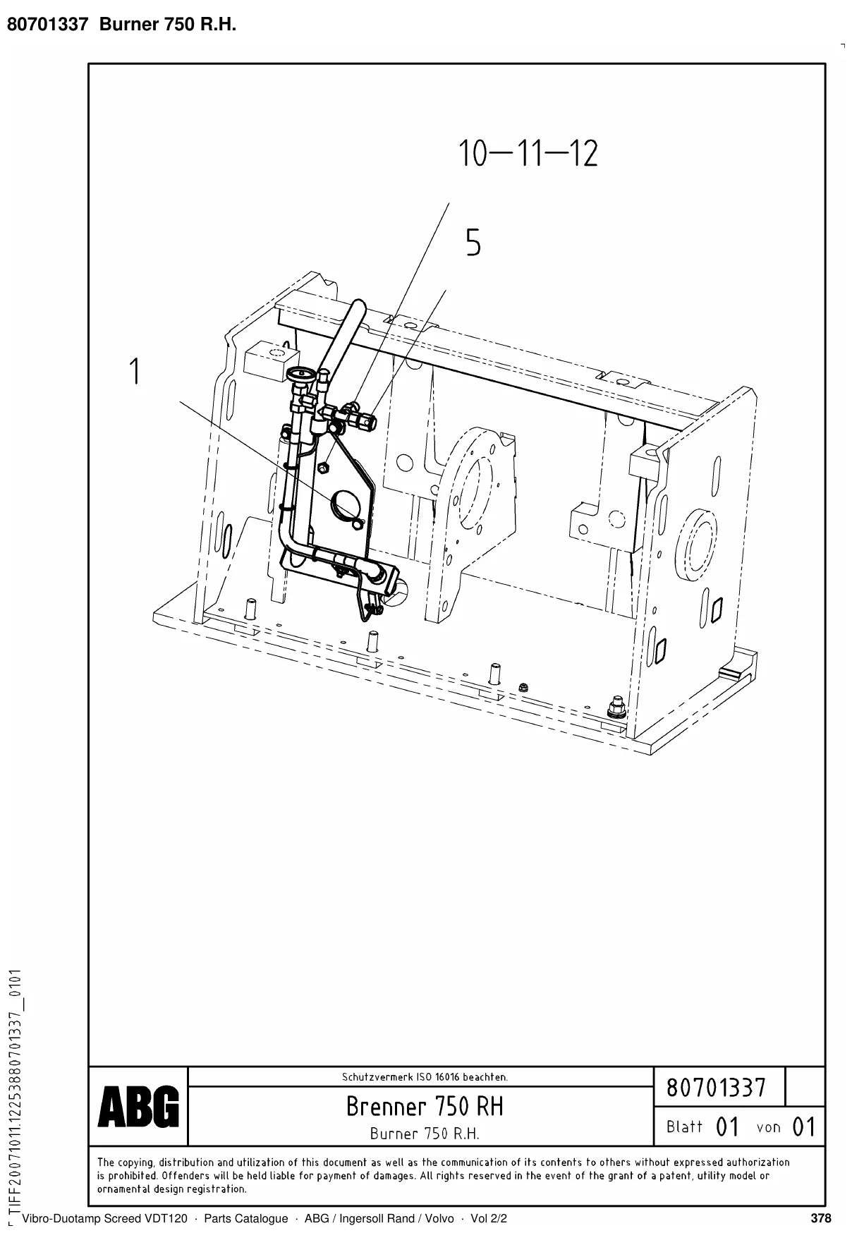 ABG VDT120 Ingersoll Rand — vista explodida 4