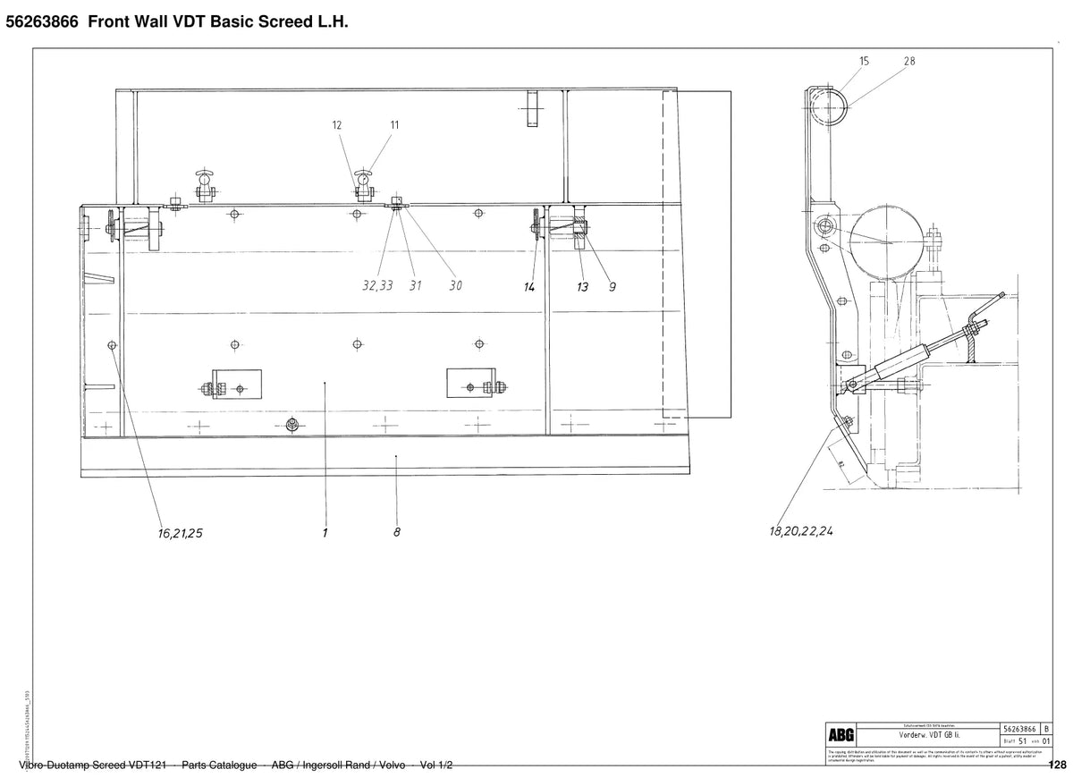 ABG VDT121 Ingersoll Rand — vista explodida 1