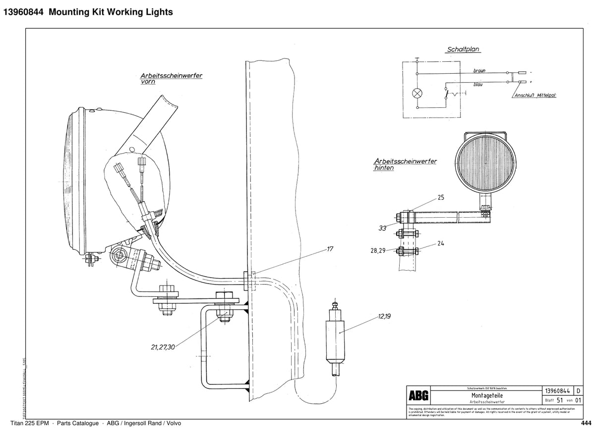 ABG Titan 225 EPM Ingersoll Rand — vista explodida 3