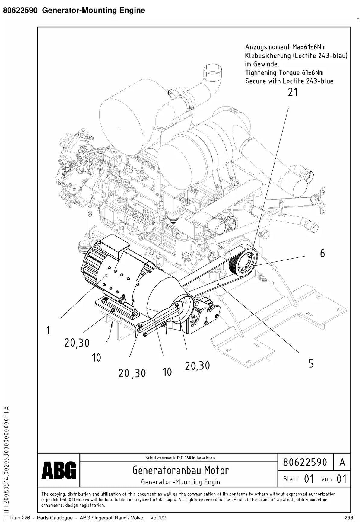 ABG Titan 226 Ingersoll Rand — vista explodida 2