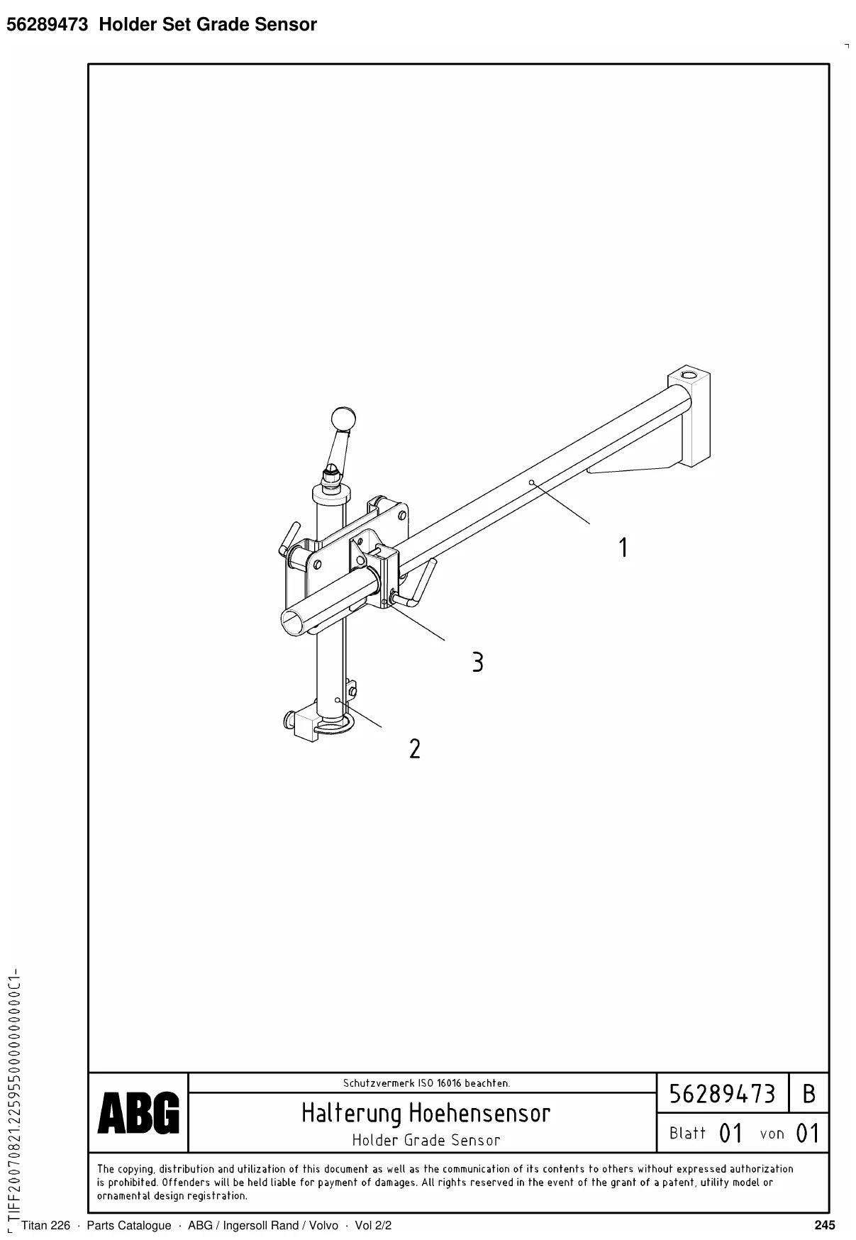 ABG Titan 226 Ingersoll Rand — vista explodida 4