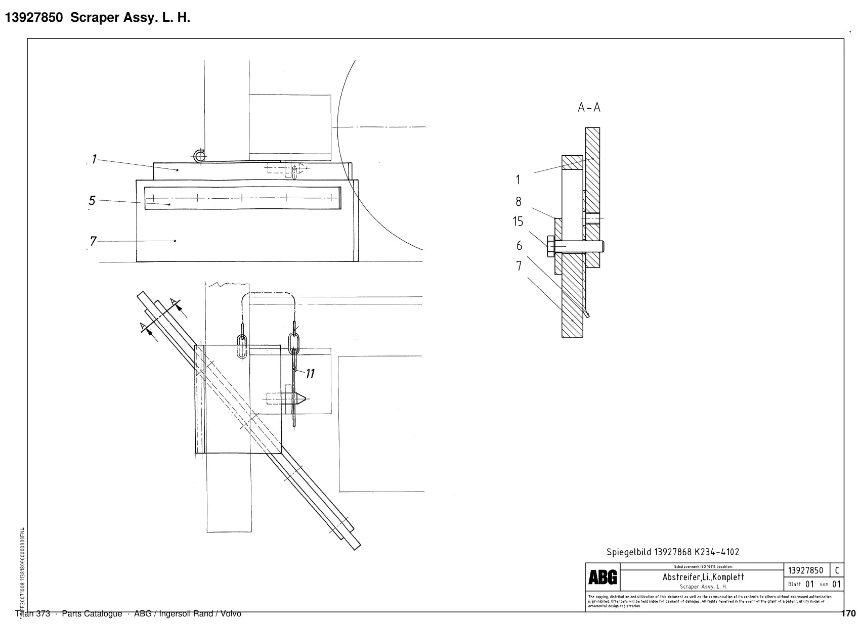 ABG Titan 373 Ingersoll Rand — vista explodida 2
