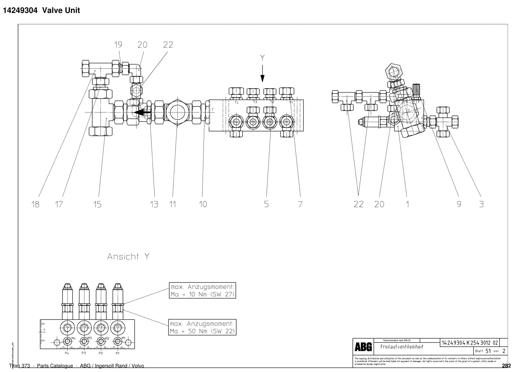 ABG Titan 373 Ingersoll Rand — vista explodida 3