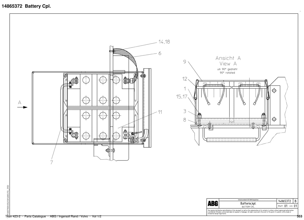 ABG Titan 423-2 Ingersoll Rand — vista explodida 3