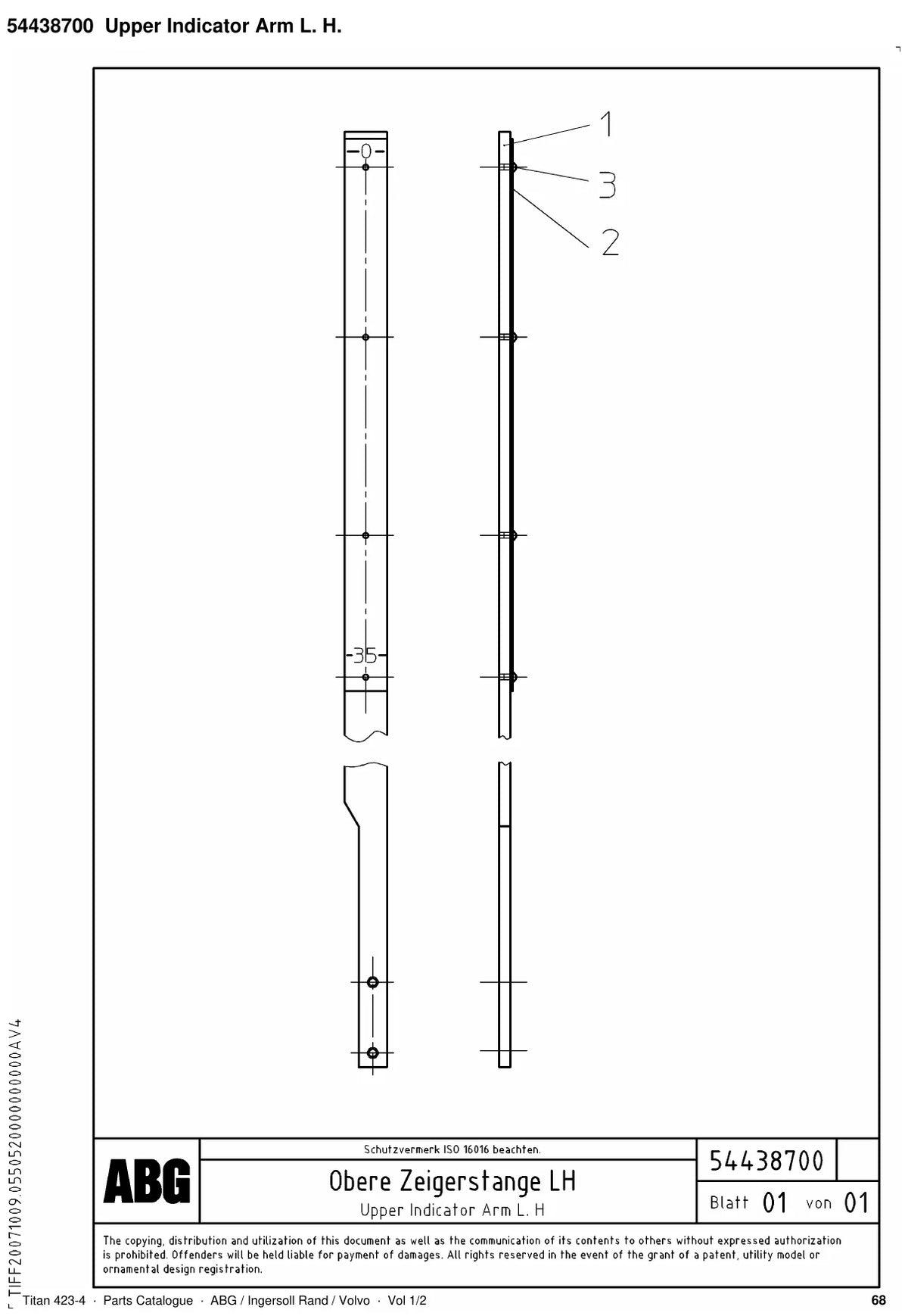 ABG Titan 423-4 Ingersoll Rand — vista explodida 1
