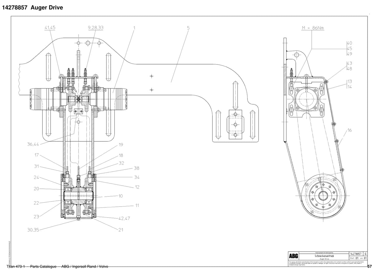 ABG Titan 473-1 Ingersoll Rand — vista explodida 1