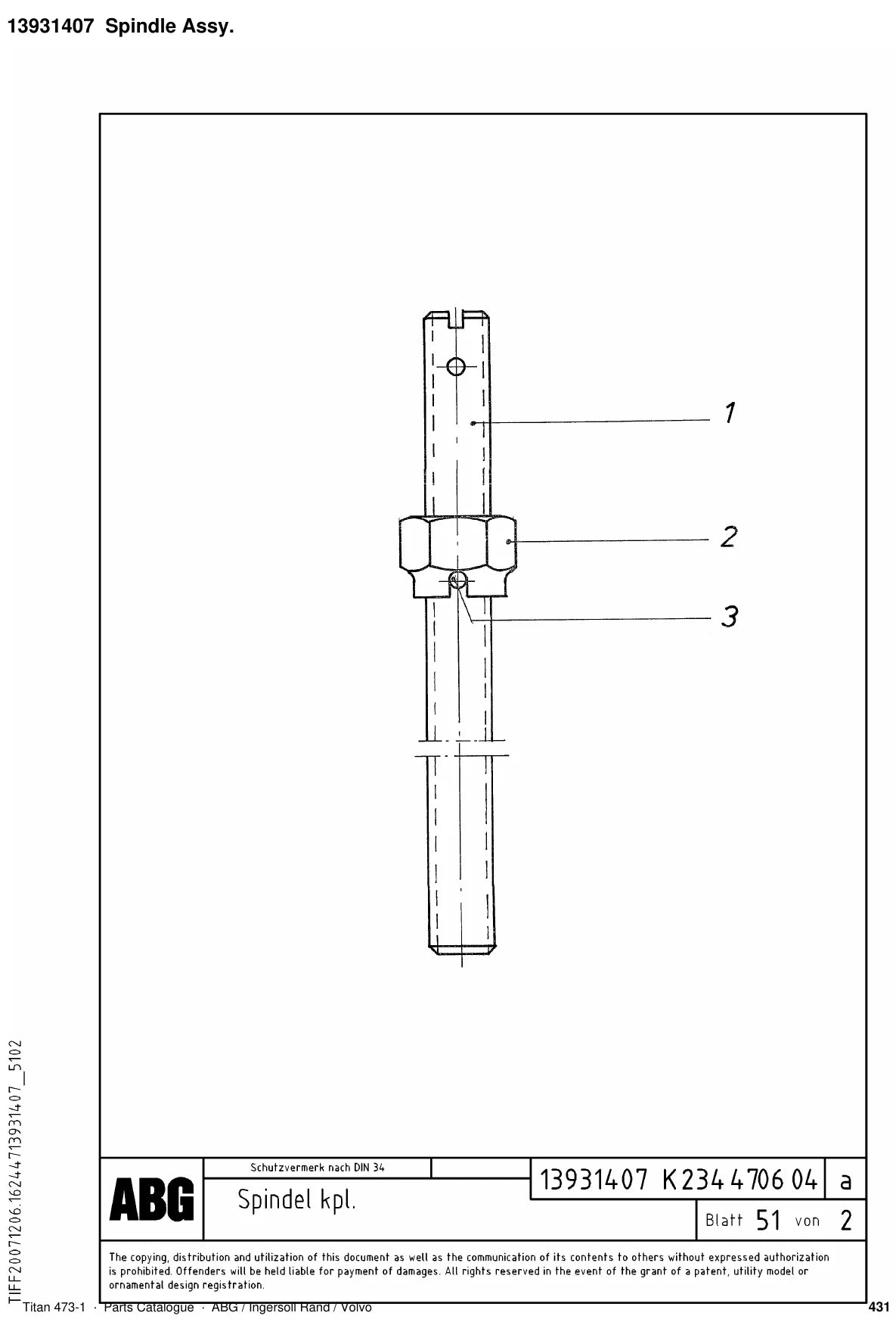ABG Titan 473-1 Ingersoll Rand — vista explodida 4