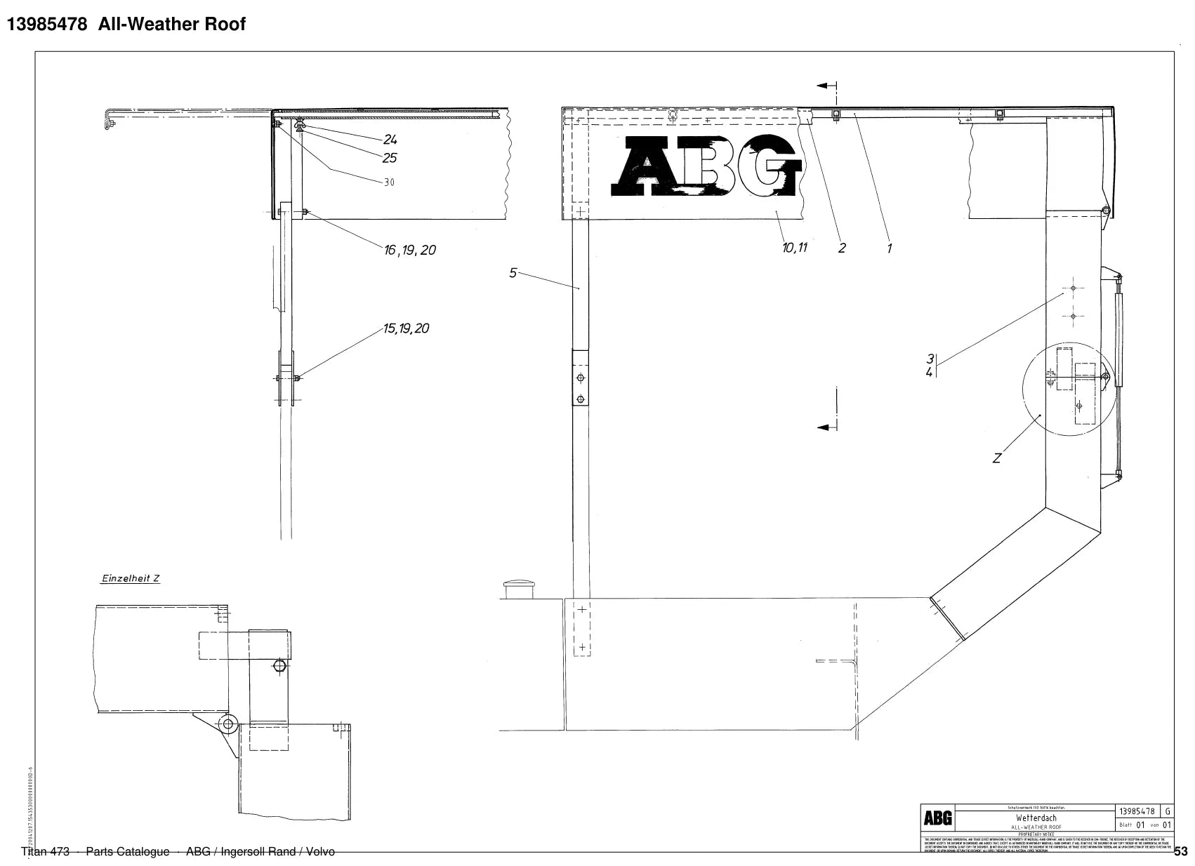 ABG Titan 473 Ingersoll Rand — vista explodida 1