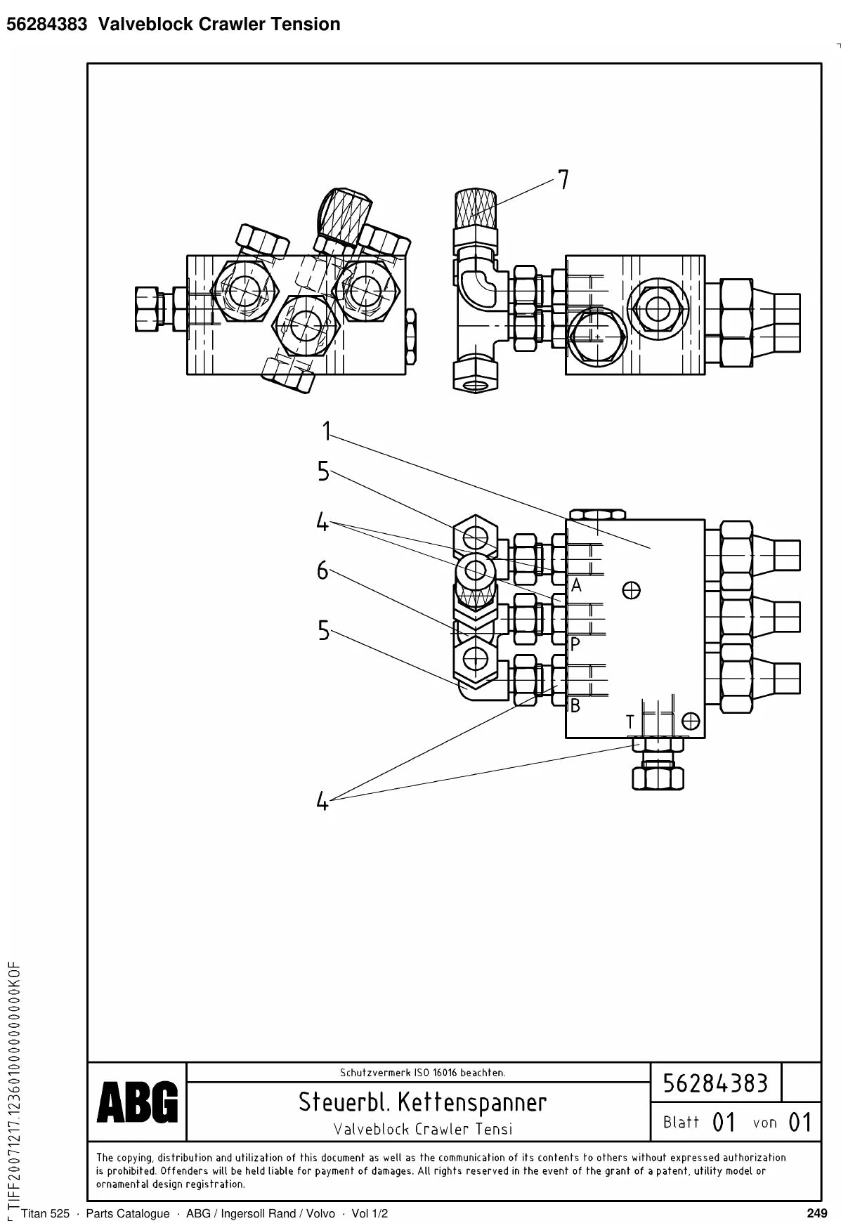 ABG Titan 525 Ingersoll Rand — vista explodida 2