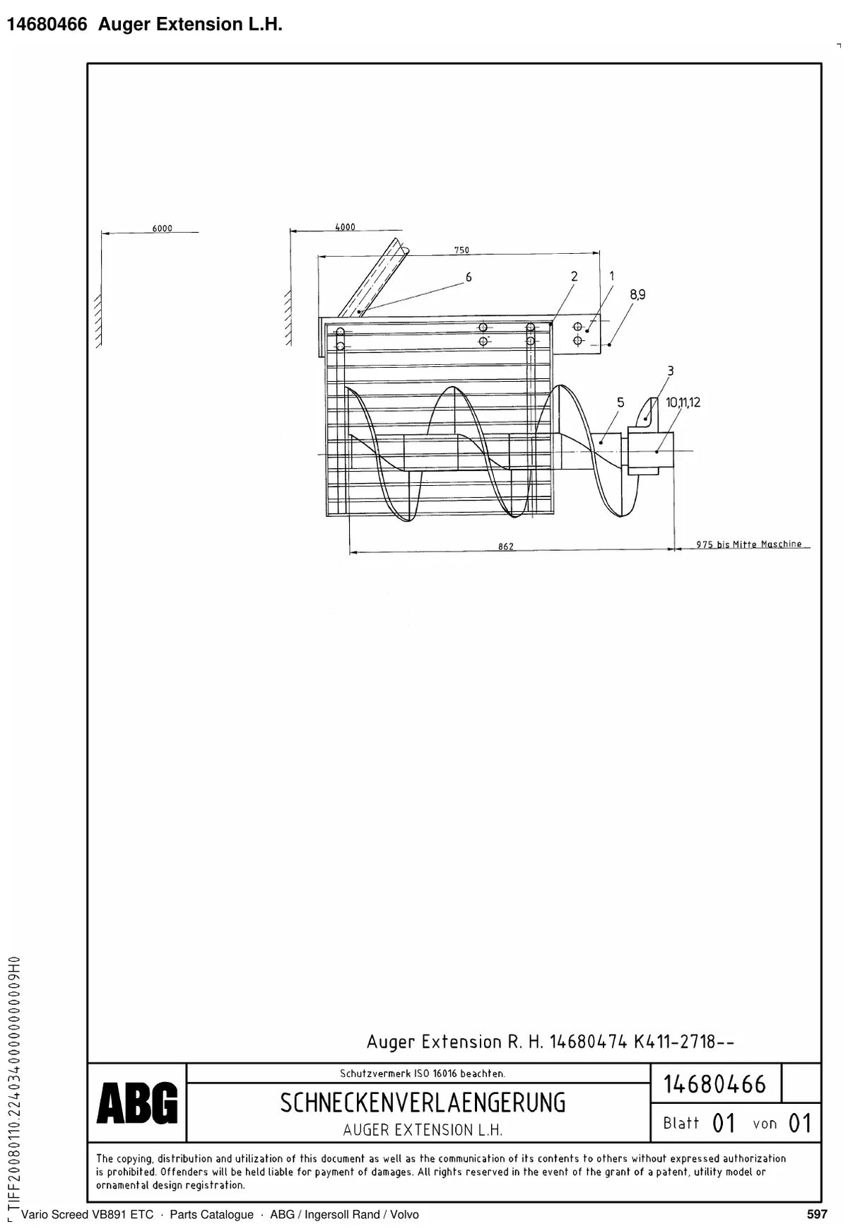ABG Varioscreed VB891 ETC Ingersoll Rand — vista explodida 4