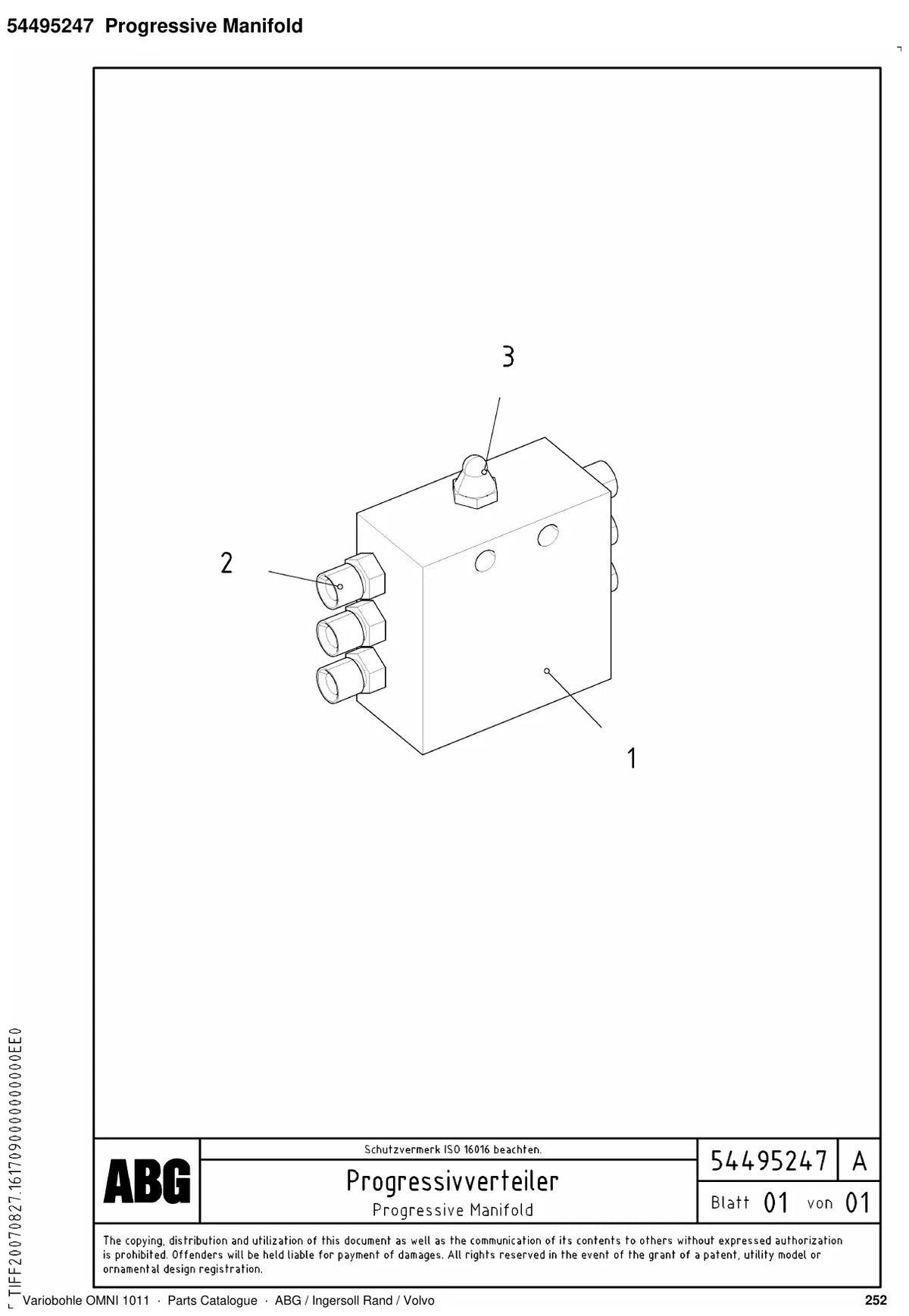 ABG Variobohle OMNI 1011 Ingersoll Rand — vista explodida 3