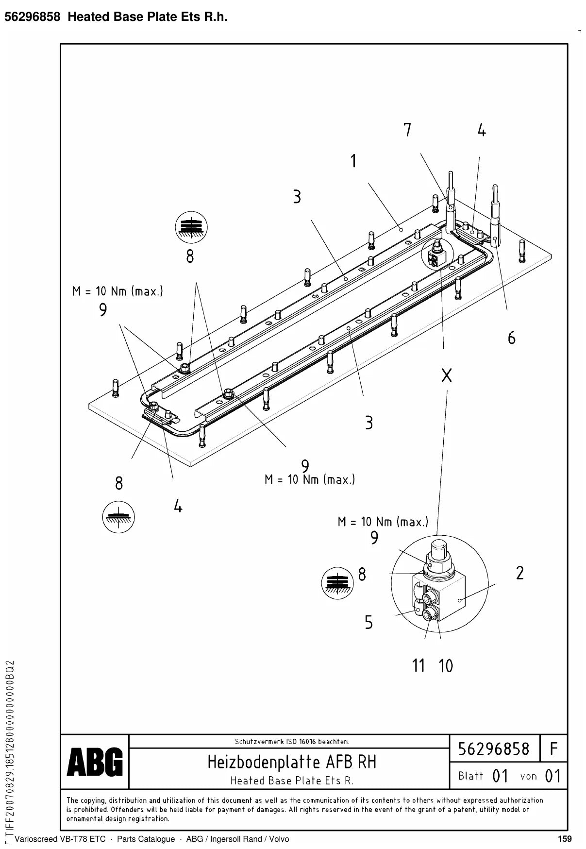ABG Varioscreed VB-T78 ETC Ingersoll Rand — vista explodida 2