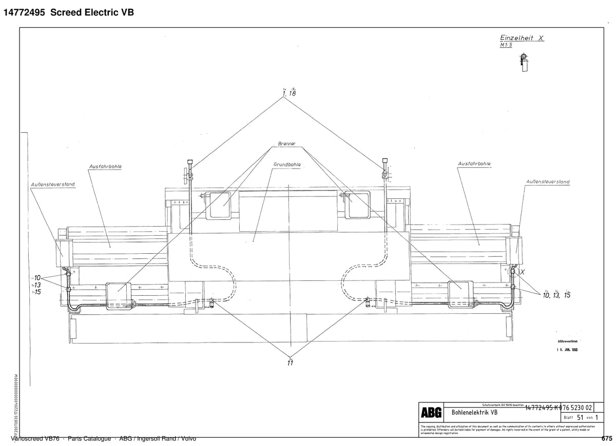 ABG Varioscreed VB76 Ingersoll Rand — vista explodida 3