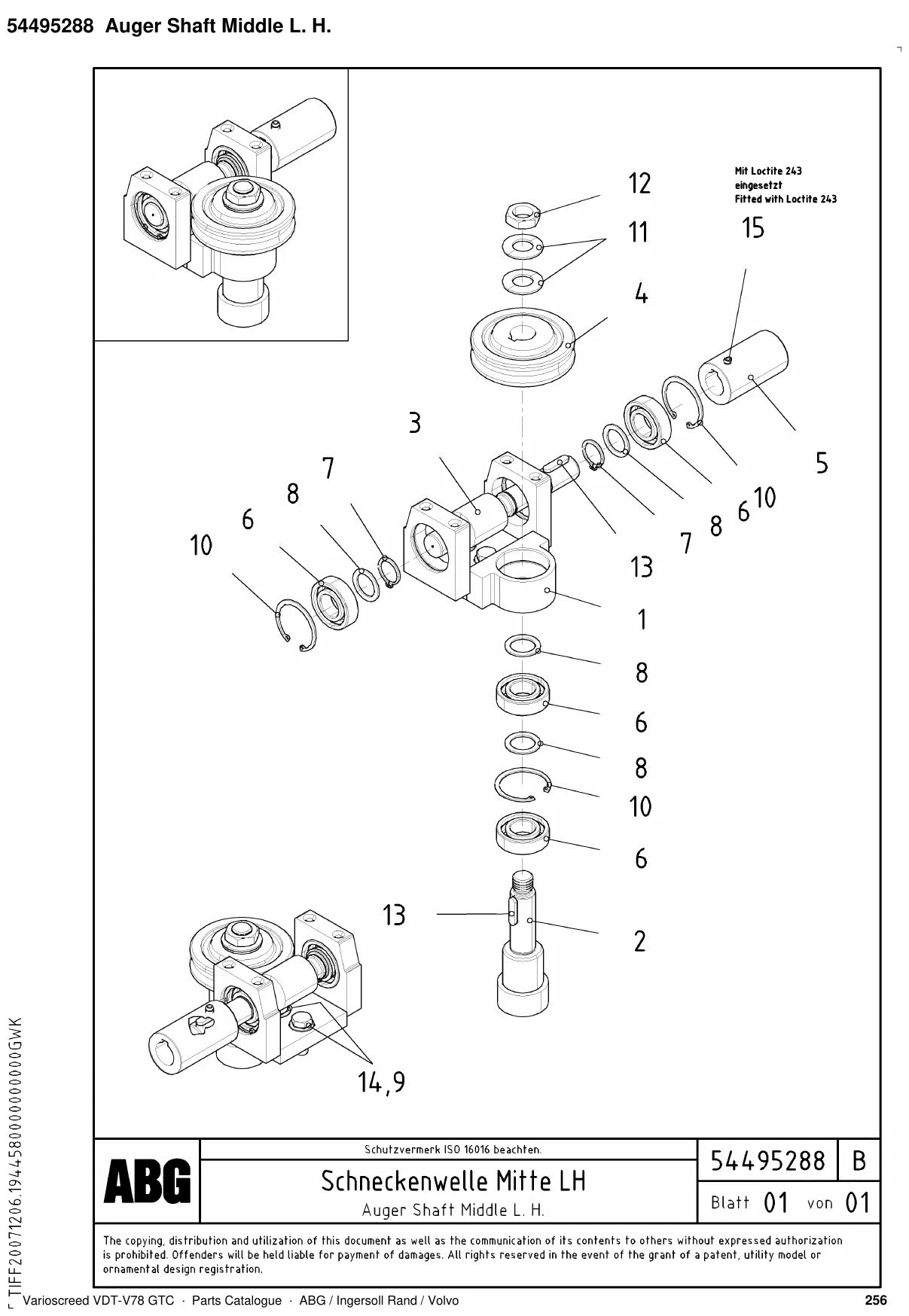 ABG Varioscreed VDT-V78 GTC Ingersoll Rand — vista explodida 2