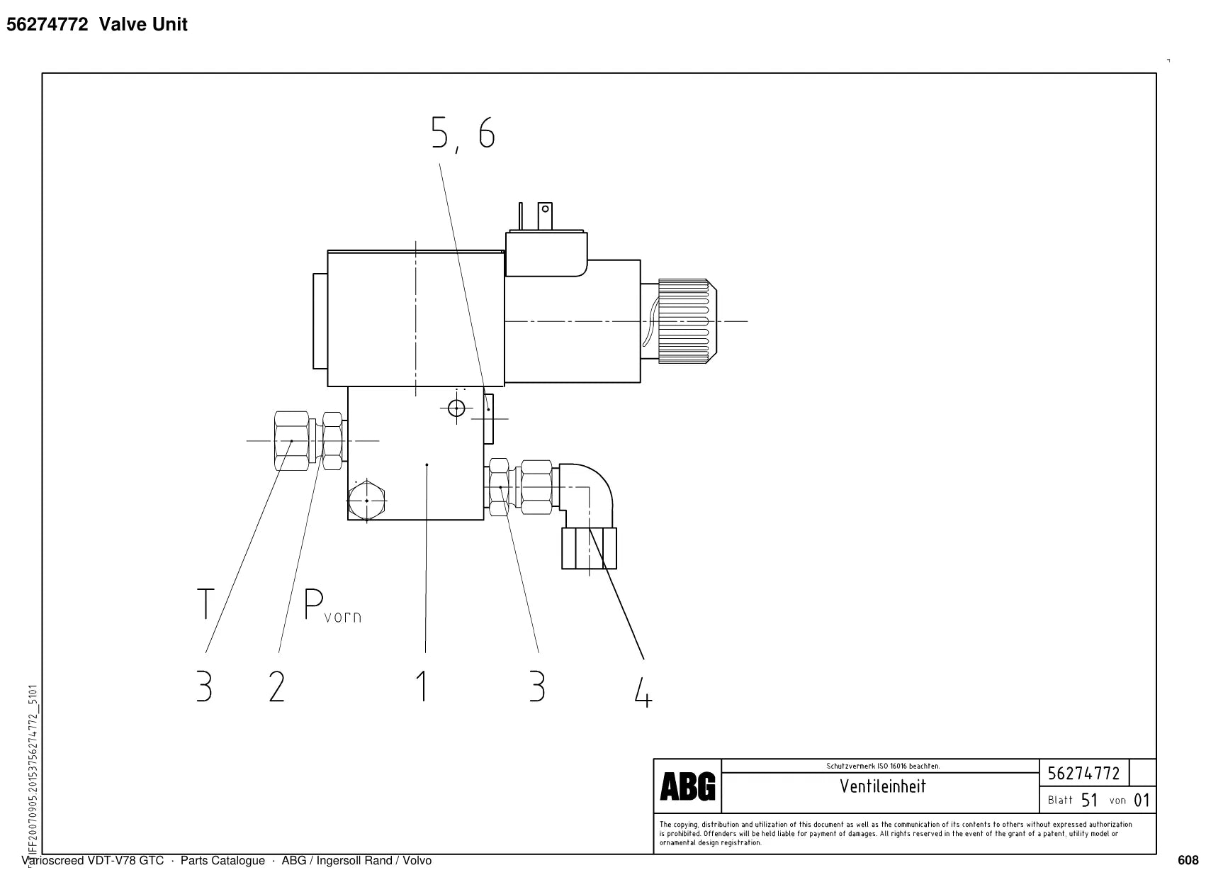 ABG Varioscreed VDT-V78 GTC Ingersoll Rand — vista explodida 4
