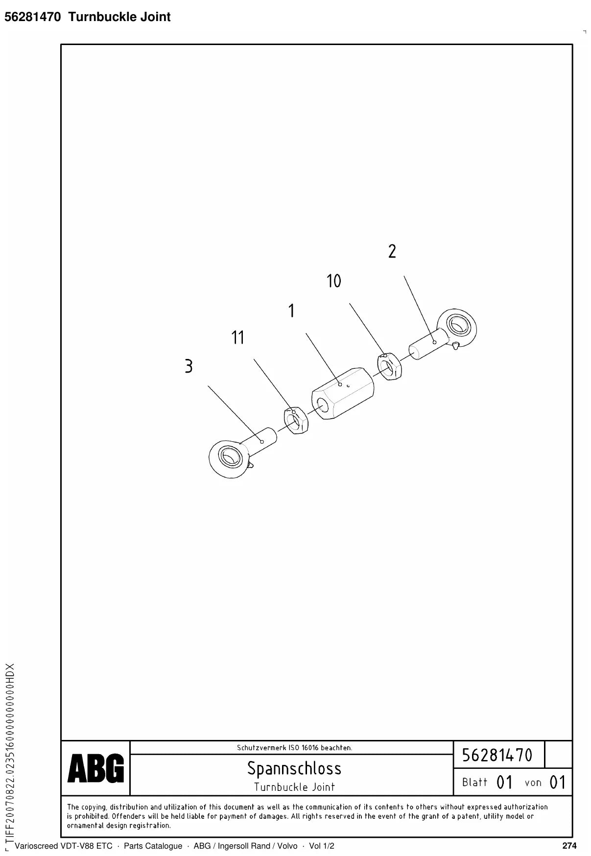 ABG Varioscreed VDT-V88 ETC Ingersoll Rand — vista explodida 2