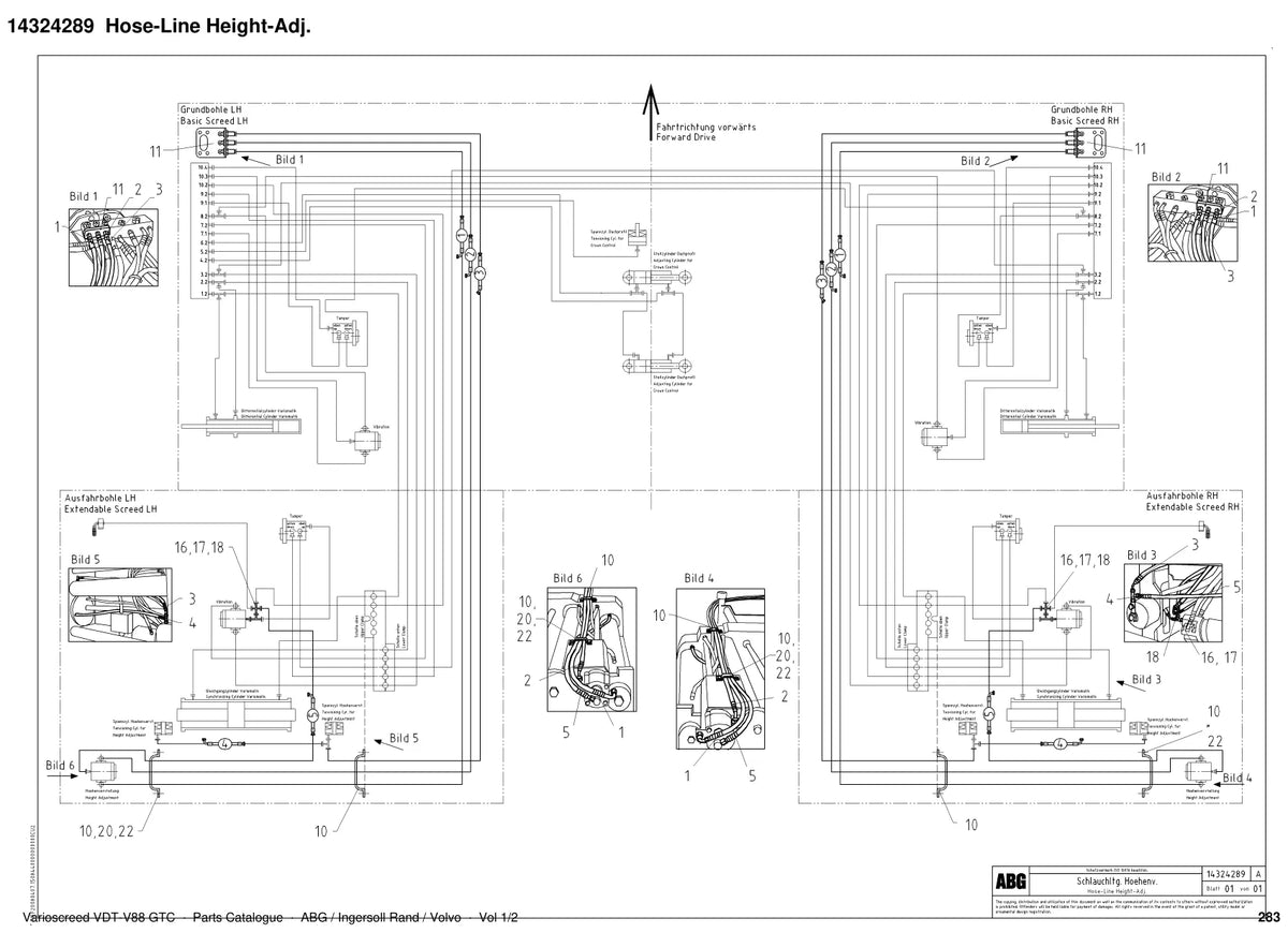 ABG Varioscreed VDT-V88 GTC Ingersoll Rand — vista explodida 2