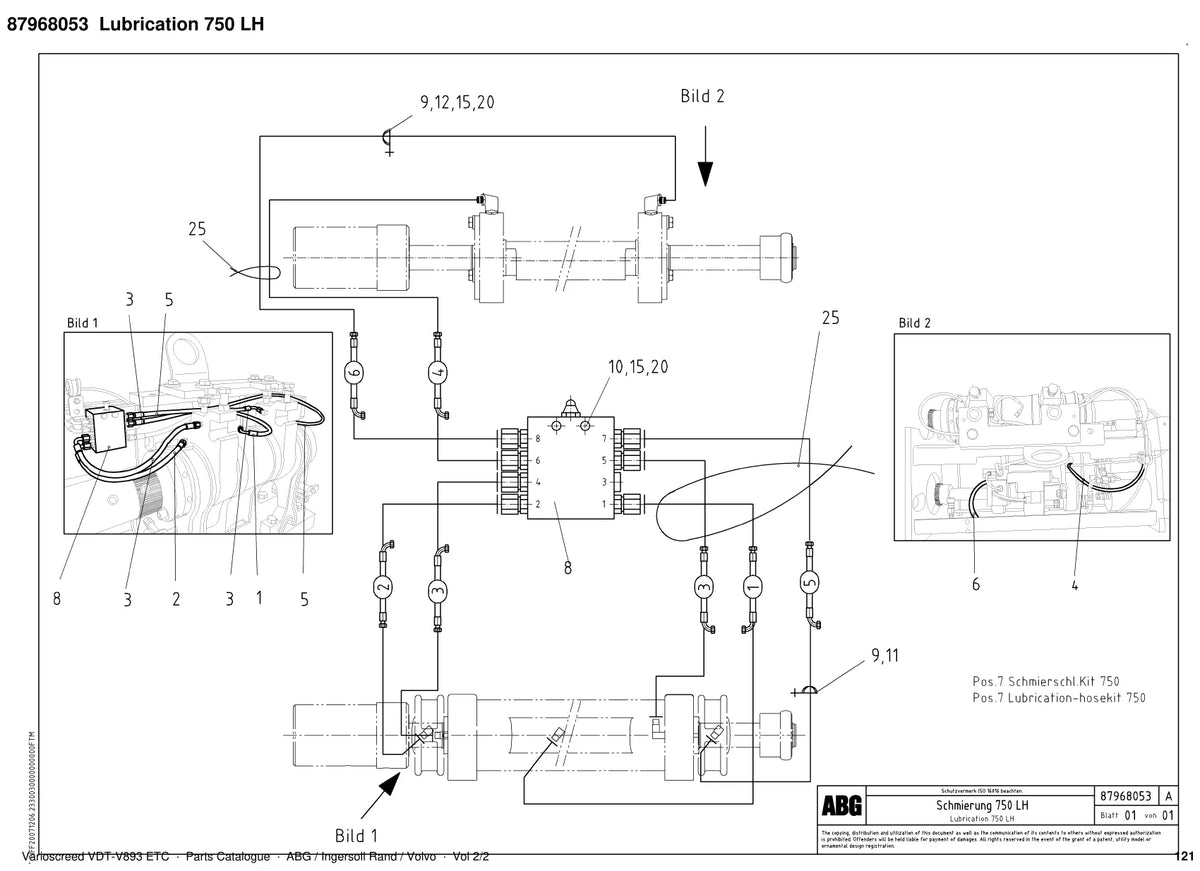 ABG Varioscreed VDT-V893 ETC Ingersoll Rand — vista explodida 3