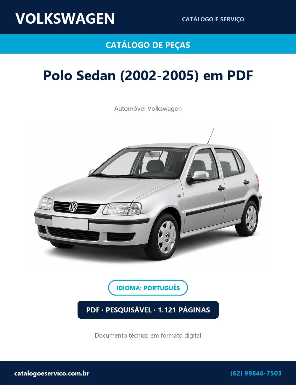 Catálogo de Peças Volkswagen Polo Sedan (2002-2005) — capa