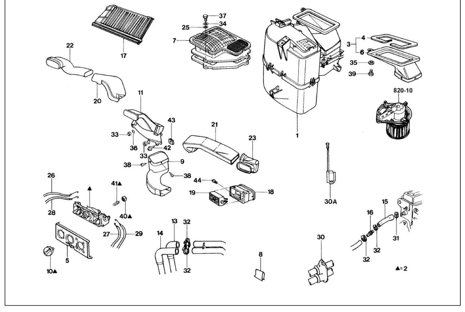 Catálogo de Peças Volkswagen Santana e Quantum 1.8 e 2.0 (1991-2005) — vista explodida 2 (pág. 708 do PDF)