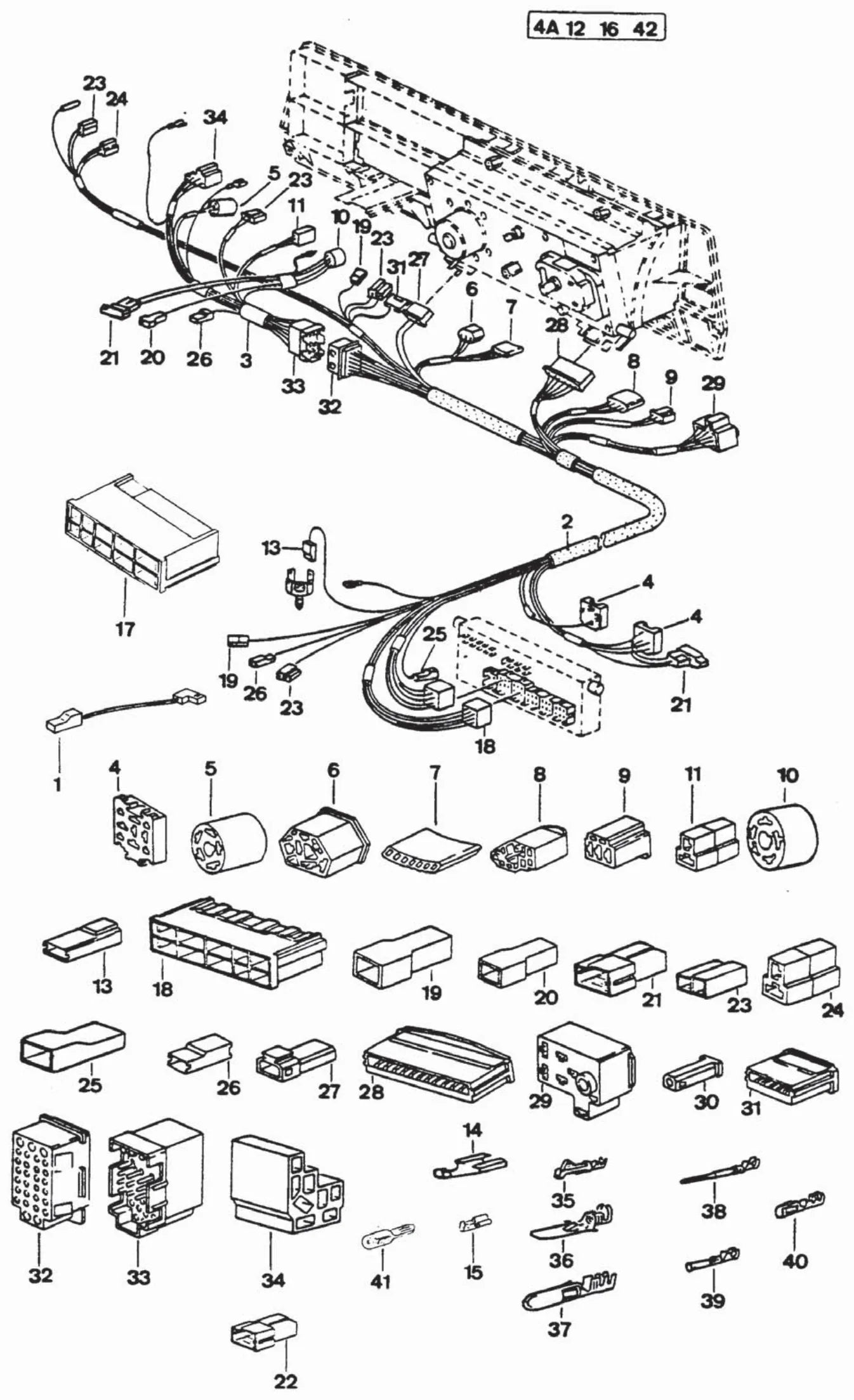 Catálogo de Peças Volkswagen Santana e Quantum 1.8 e 2.0 (1984-1991) — vista explodida 1 (pág. 475 do PDF)