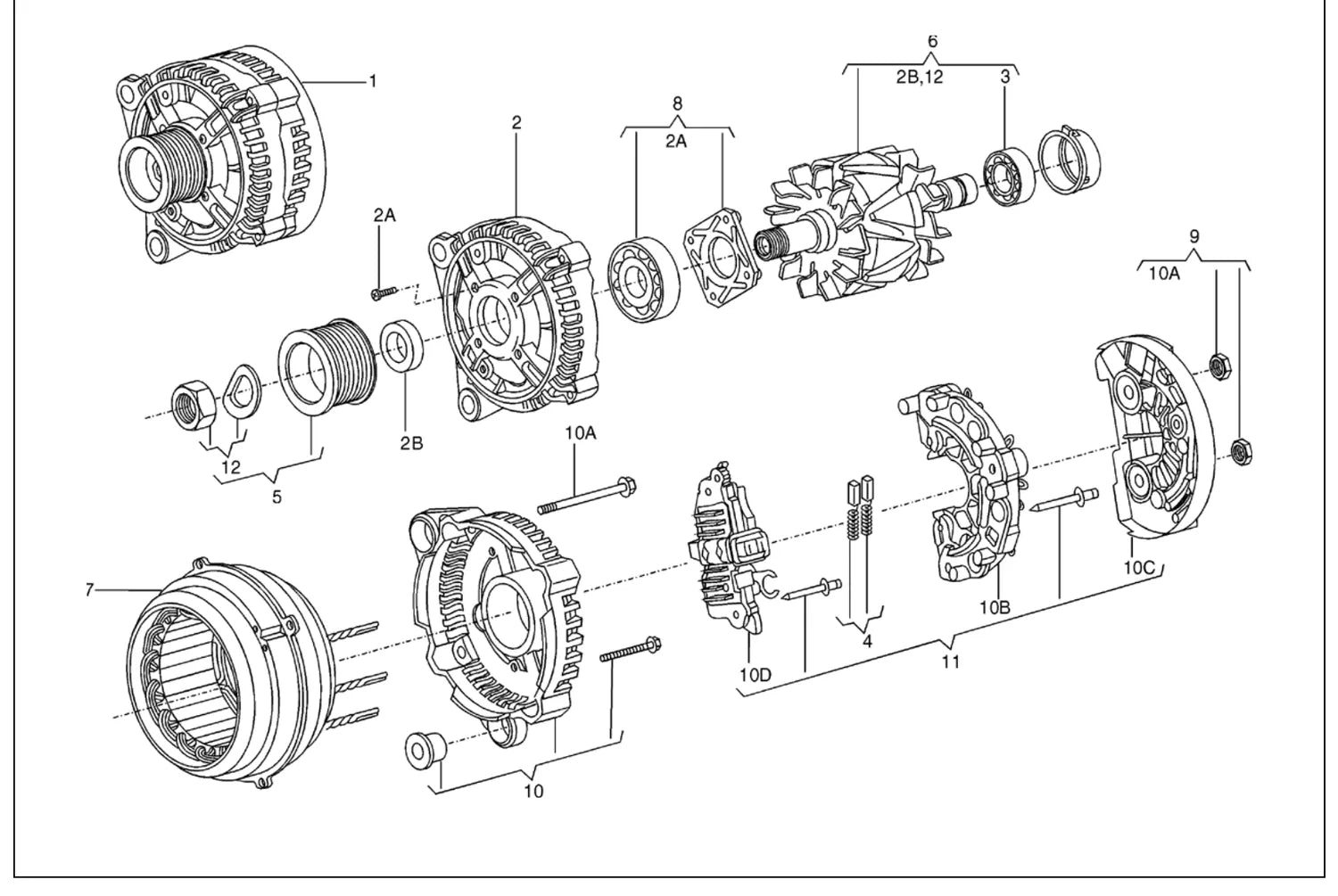 Catálogo de Peças Volkswagen Saveiro G3 (2002-2006) — vista explodida 1 (pág. 458 do PDF)