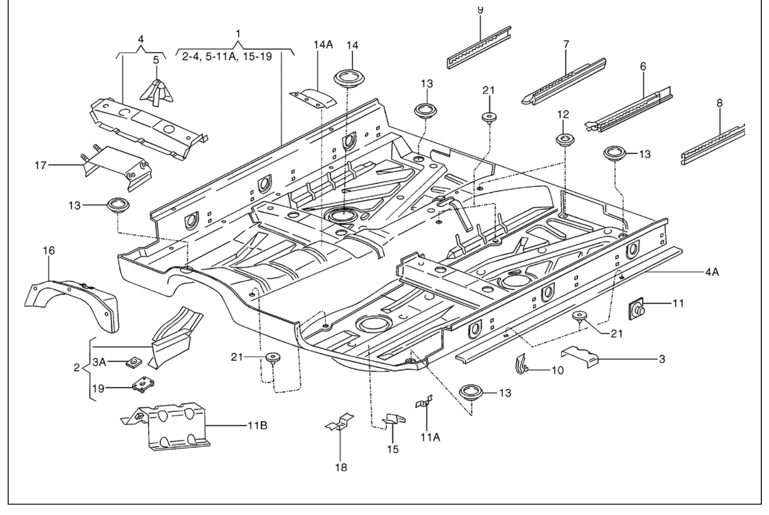 Catálogo de Peças Volkswagen Saveiro G3 (2002-2006) — vista explodida 2 (pág. 270 do PDF)