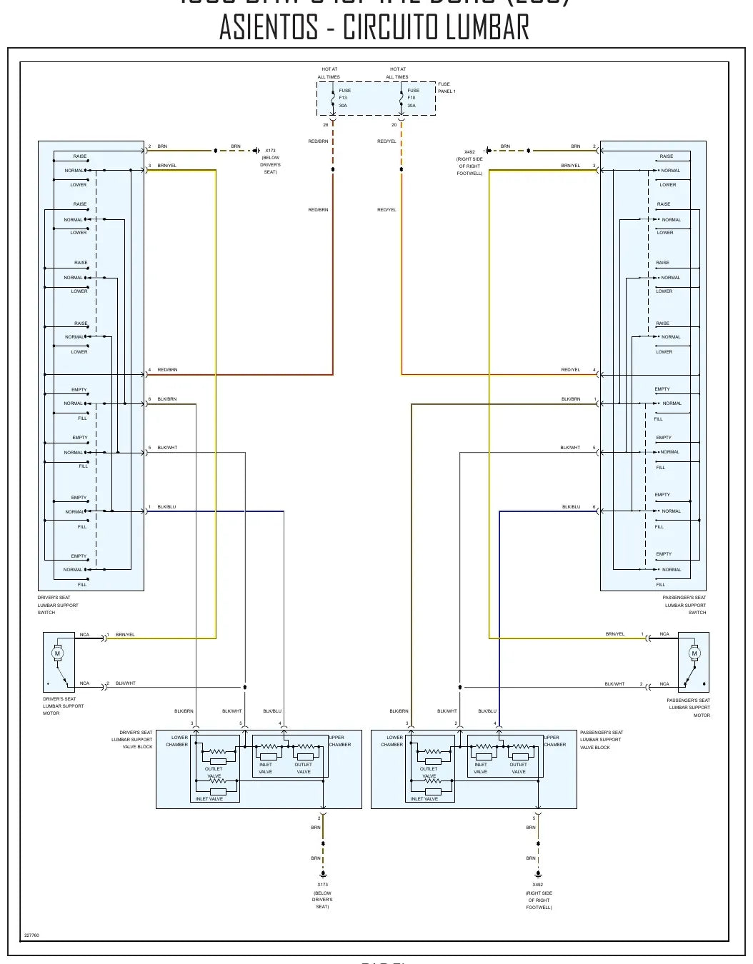 Diagrama Elétrico BMW 540i — prancha de circuito 2