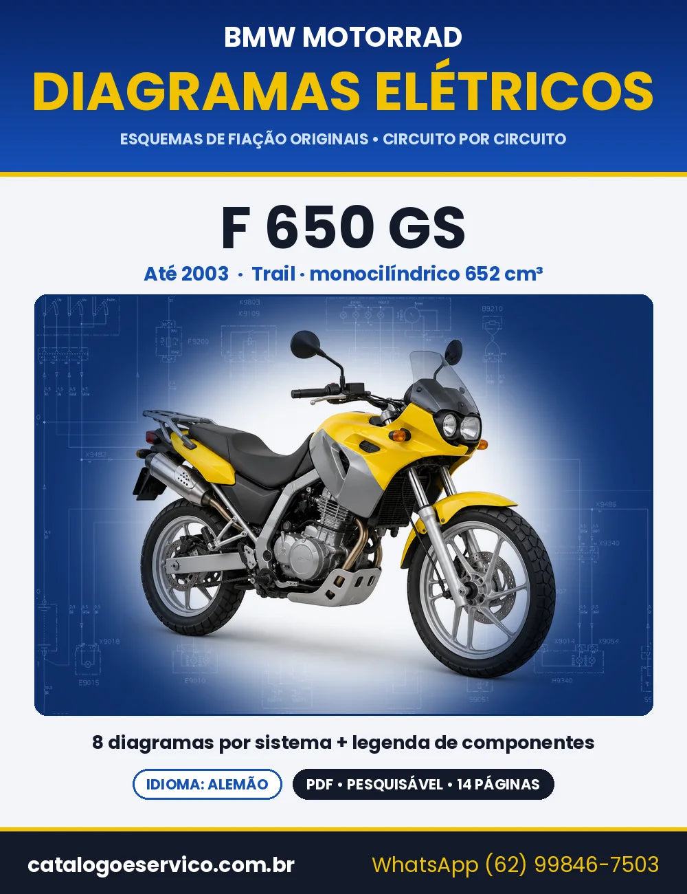 Capa do Diagrama Elétrico BMW F 650 GS em PDF