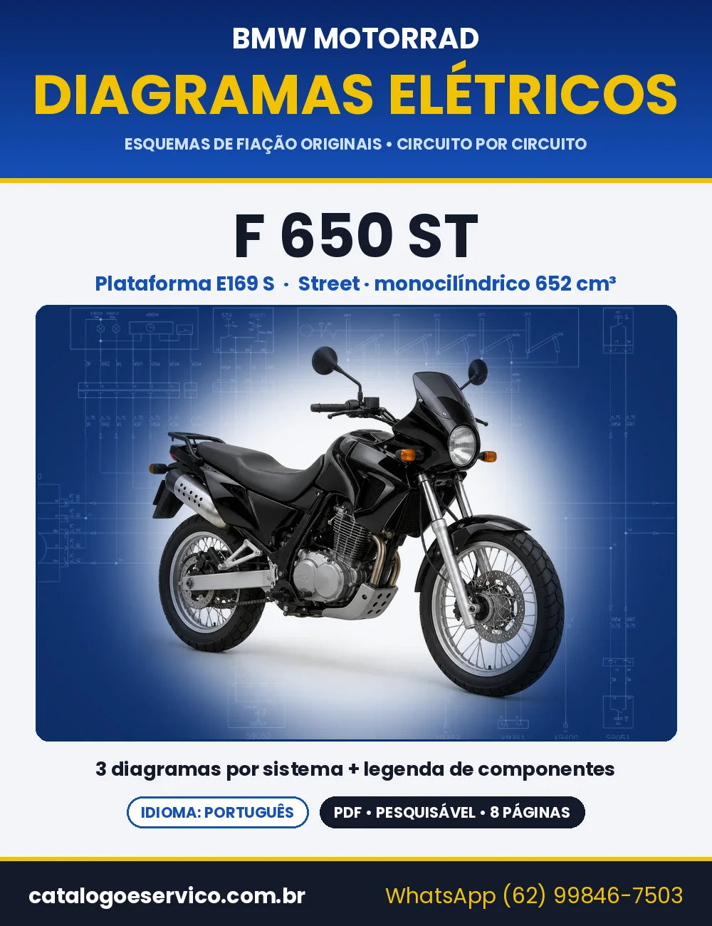 Capa do Diagrama Elétrico BMW F 650 ST em PDF