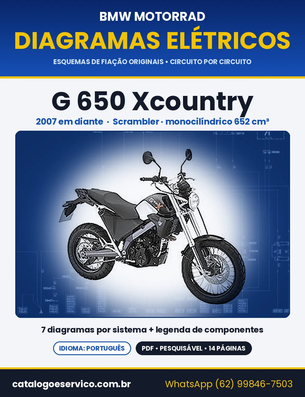 Capa do Diagrama Elétrico BMW G 650 Xcountry em PDF