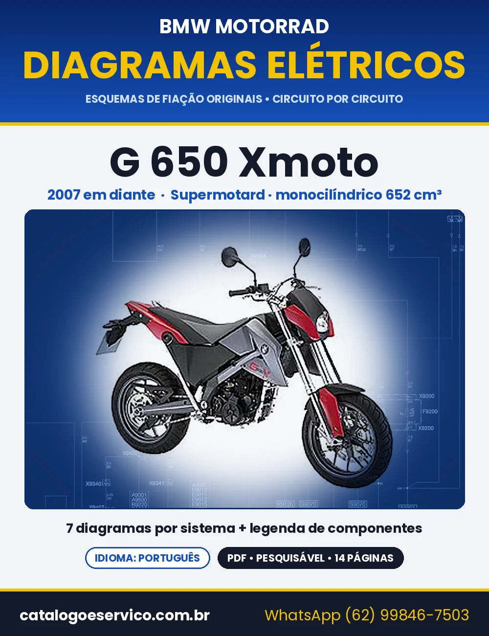 Capa do Diagrama Elétrico BMW G 650 Xmoto em PDF
