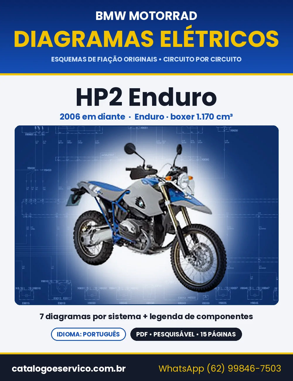 Capa do Diagrama Elétrico BMW HP2 Enduro em PDF