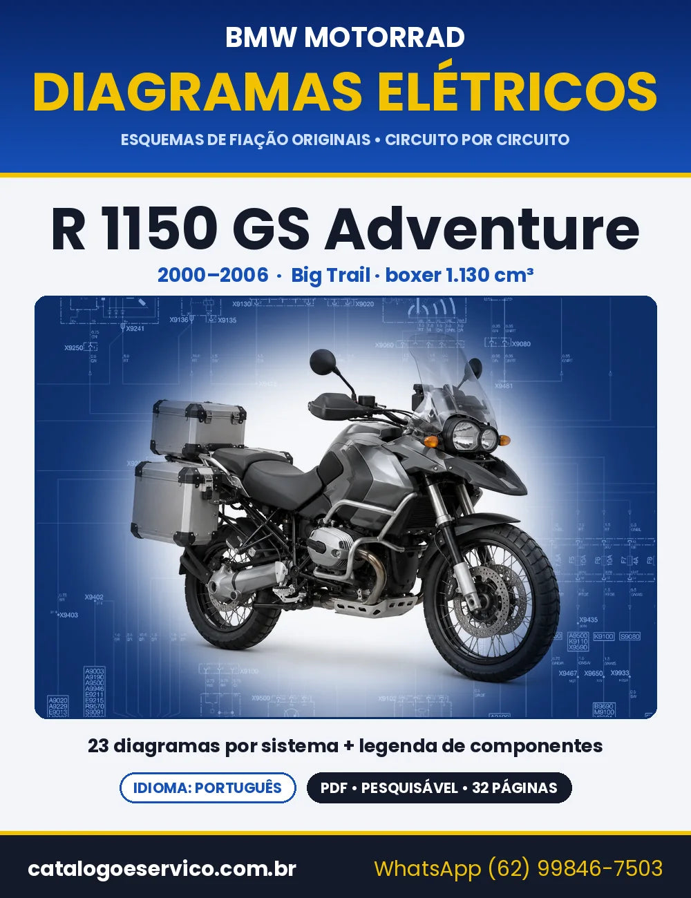 Capa do Diagrama Elétrico BMW R 1150 GS Adventure em PDF