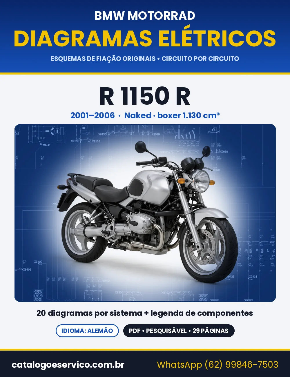 Capa do Diagrama Elétrico BMW R 1150 R em PDF