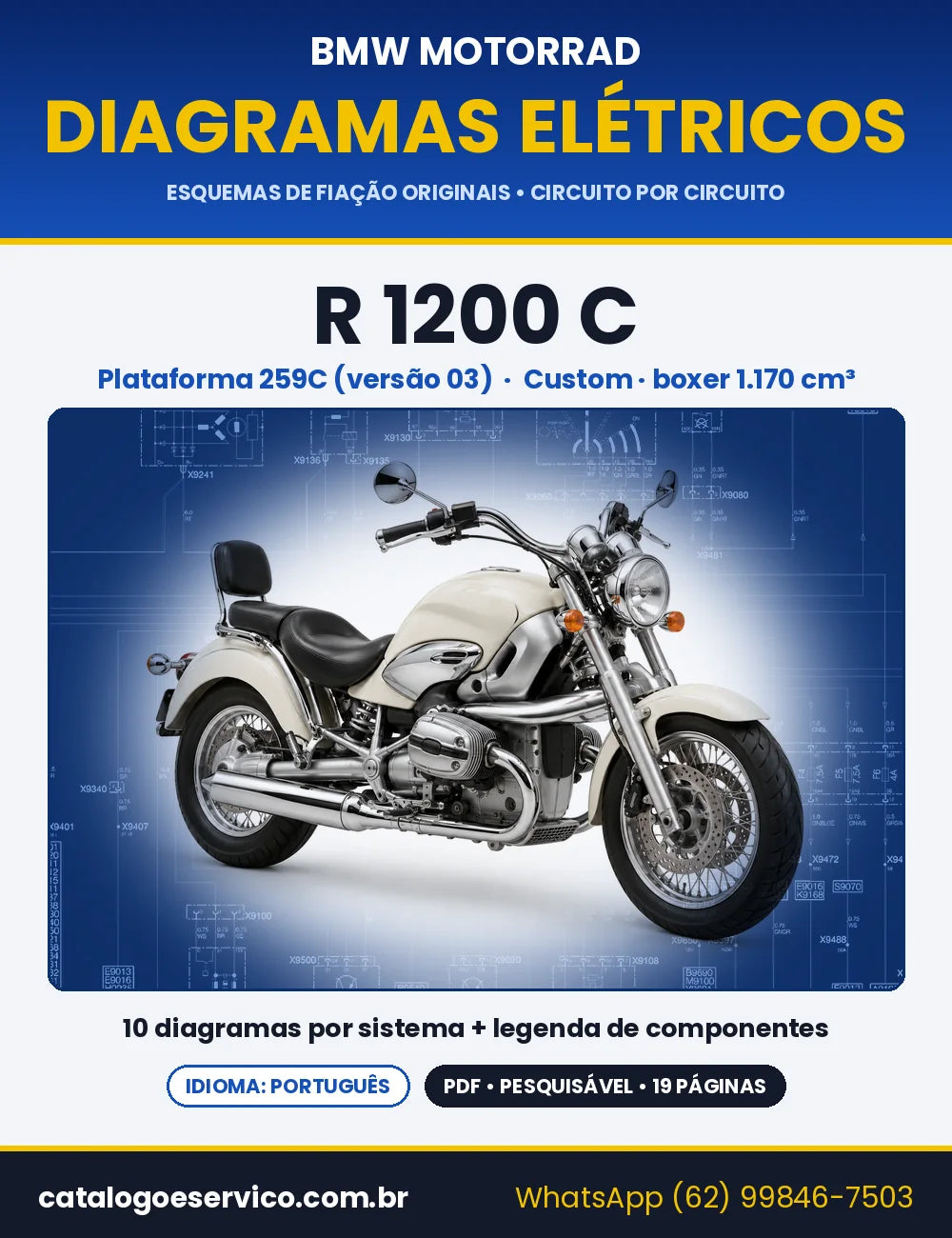 Capa do Diagrama Elétrico BMW R 1200 C em PDF