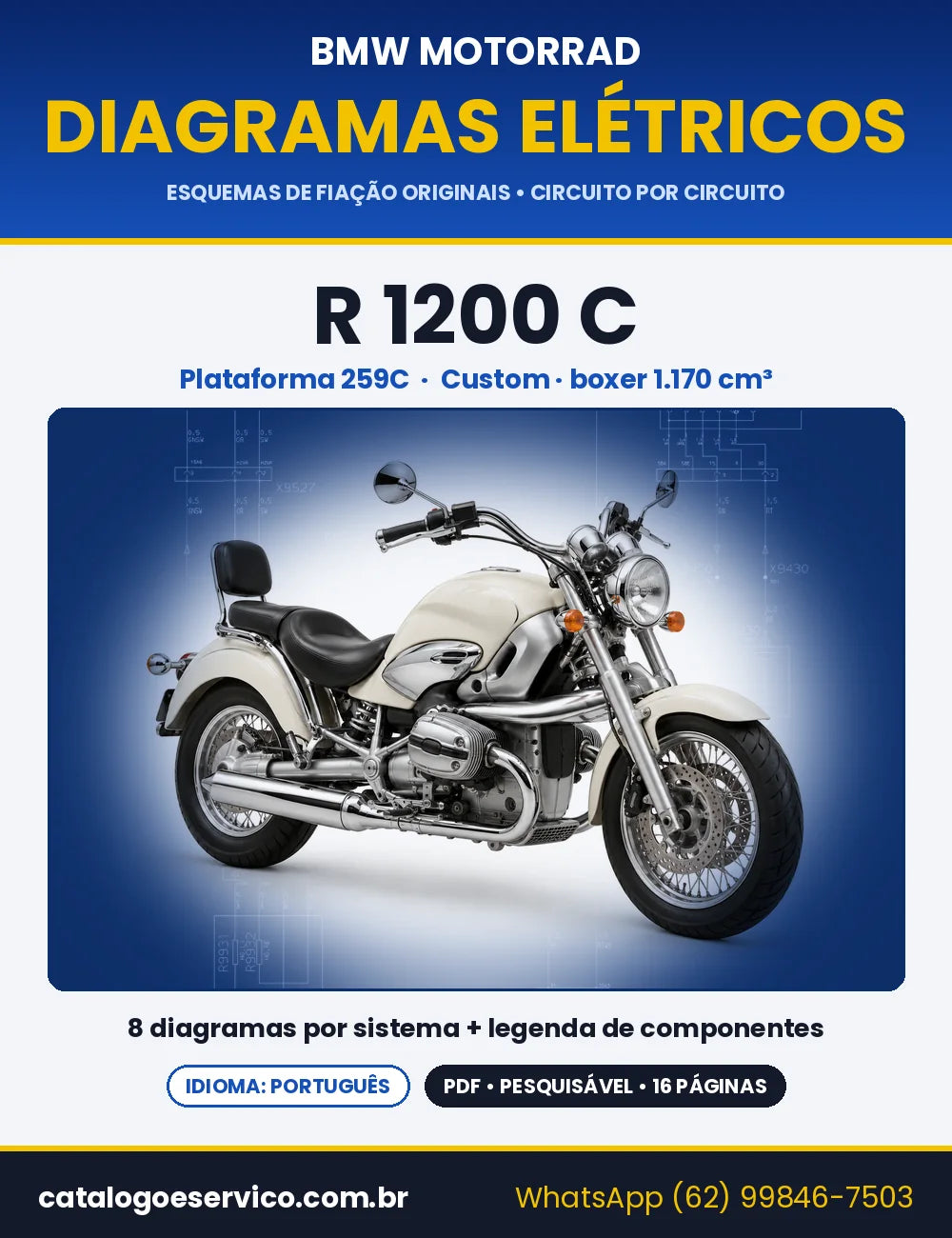 Capa do Diagrama Elétrico BMW R 1200 C em PDF