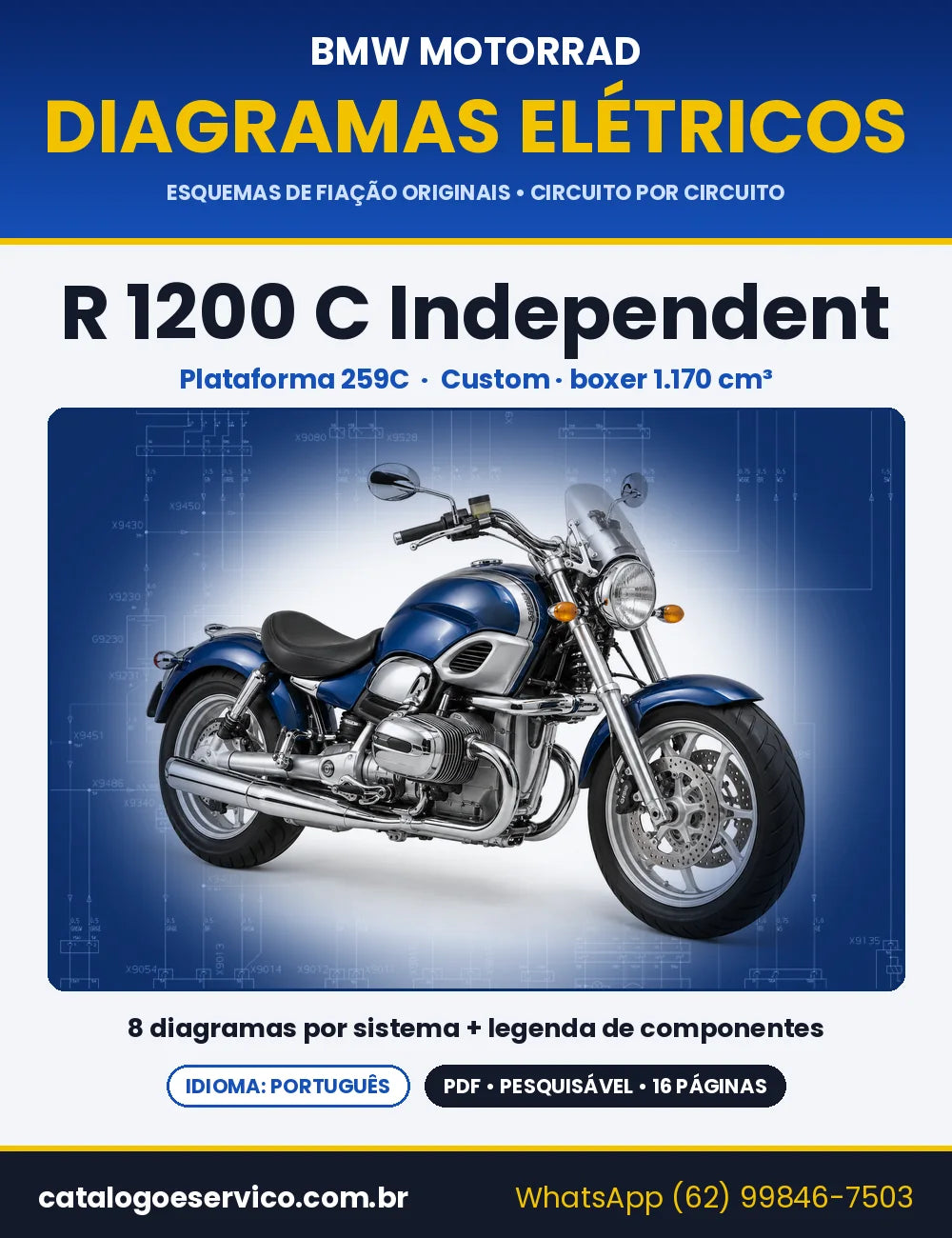 Capa do Diagrama Elétrico BMW R 1200 C Independent em PDF