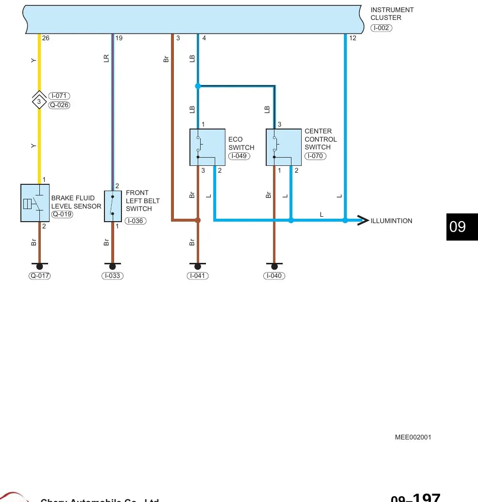 Diagrama Elétrico Chery T17 — prancha de circuito 2