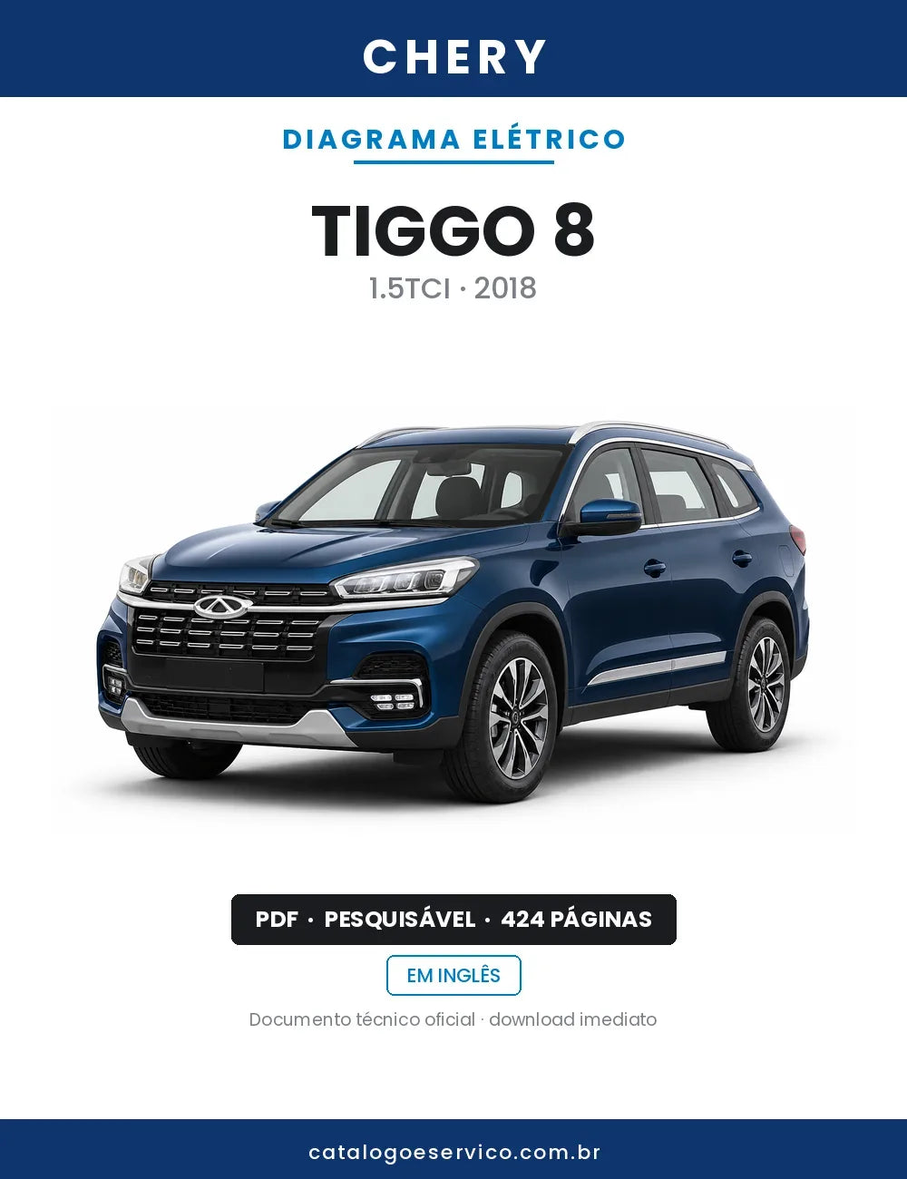 Diagrama Elétrico Chery Tiggo 8 — capa