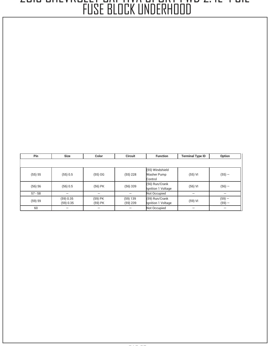 Diagrama Elétrico Chevrolet Captiva Sport — prancha de circuito 4